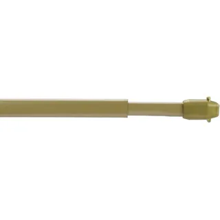 Liedeco Scheibenstange, 1-läufig, ausziehbar, ohne Bohren, verschraubt, Kunststoff, Metall goldfarben 30 cm - 50 cm