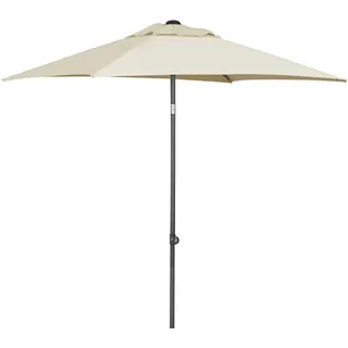 Dehner Sonnenschirm Andros, ca. 210 x 150 x 160 cm, Polyester, beige