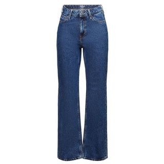 Esprit Straight-Jeans Retro-Jeans mit gerader Passform und hohem Bund blau 26/30