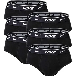 Nike, Herren, Unterhosen, Slip Casual Stretch, Schwarz, (XL, 6er Pack)