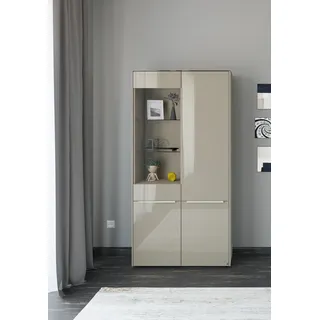 Set One by Musterring Standvitrine Reno 92 x 42 x 185 cm Braun