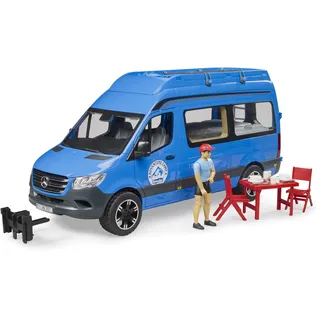 Bruder 02684 - MB Sprinter Camper mit Fahrer blau 1:16