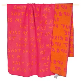 Wohndecke Decke Lust Shut Up and Kiss Me Pink (150x200cm), PAD