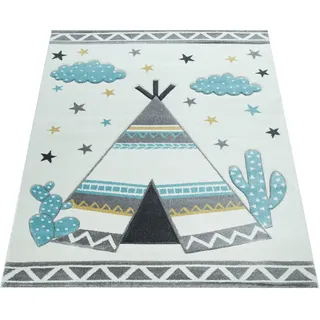 Paco Home Ela 215 Kinderteppich 160 x 230 cm Beige