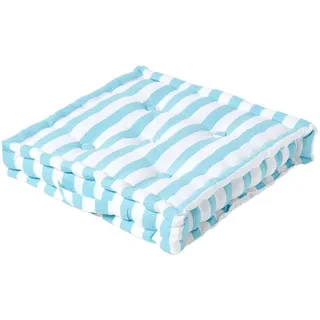 Homescapes Bodenkissen 40 x 40 cm Blau