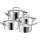 4-tlg. 3 x Kochtopf + Stielkasserolle