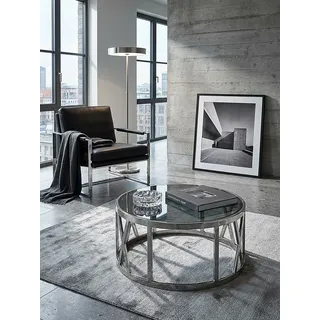 KADIMA DESIGN Silber Glas Metall 60 x 60 x 30 cm