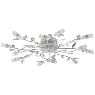 LINDBY Bolonia 12 flammig bronze/weiß Ø 80 cm