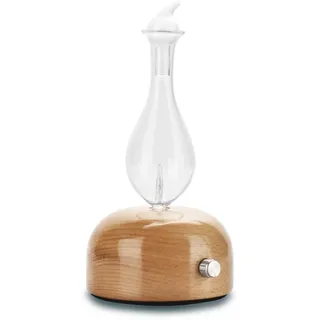 Zen'Arôme - Diffuser für Ätherische Öle durch Vernebelung Aurora - Kaltluftvernebler für Aromatherapie - Bewahrt die Vorzüge der Öle - FSC-Holz und Glas - Verstellbare Leistung - LED-Beleuchtung