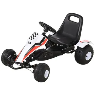 Homcom Go Kart Tretauto weiß (HOMCOM)