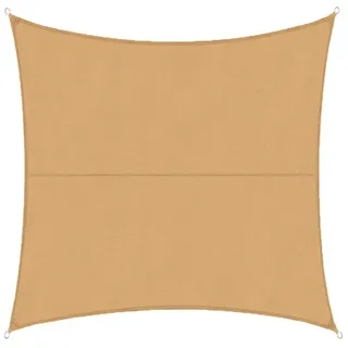 Karat Sonnensegel Wasserabweisend Quadratisch - für Garten, Terrasse und Balkon - Sand 3 x 3 m