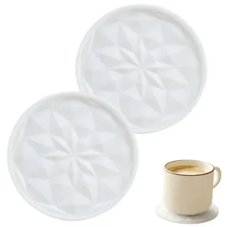 JIRVEX 2er Joghurt Deckel Silikondeckel Joghurtbecher wiederverwendbar dicht wendbar als Untersetzer für Becher Dosen Quark Skyr müslibecher to go weiß