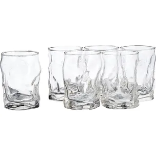 Bormioli Rocco Sorgente Rocks Glas, 290 ml, 6 Stück