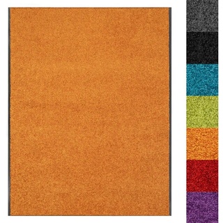 Fußmatte Use&Wash, Kubus, Rechteckig, Höhe: 8 mm, Schmutzfangmatte orange 200 cm x 150 cm x 8 mm