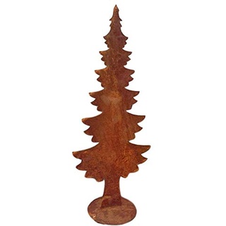 terracotta-toepfe-de Tannenbaum ca. 60 cm aus Metall Edelrost Rost Weihnachten Deko Weihnachtsbaum