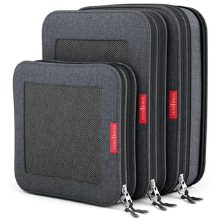 LeanTravel Kompressionsverpackungswürfel, GepäckOrganizer Set schwarz