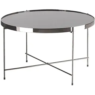 Beliani Couchtisch, Schwarz, Silber, Metall, 63x38x63 cm, Wohnzimmer, Wohnzimmertische, Couchtische