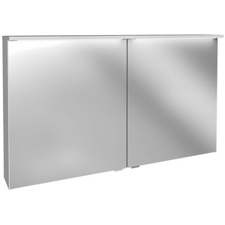 FACKELMANN Badezimmerspiegelschrank Oxford Spiegelschrank 120cm - Weiß Hochglanz