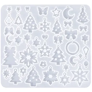 Robuste Weihnachts Ohrring Bastelform Aus Silikon Mit Festlichen Formen Ideal Für Die Herstellung Von Geschenken Für Weihnachtliche Ohrringe