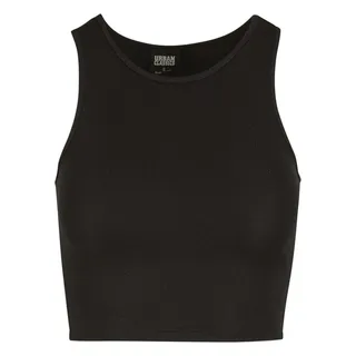 URBAN CLASSICS Cropped Tee Schwarz XL