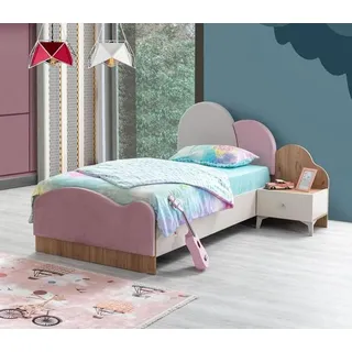 JV Möbel Kinderbett Rosa 205 x 65 x 104 cm Holz rosa
