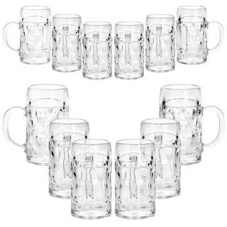 12er Set Mini-Maßkrug Schnapsglas 4cl aus Glas – 13218221S