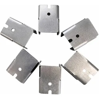CHEFGASTRO® Bierzeltgarnitur 6x Edelstahl-Wandhalterungen Made in Germany passend für 35–45mm silberfarben