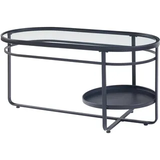 [en.casa] Couchtisch Kumla Schwarz Metall 90 x 42,5 x 46 cm