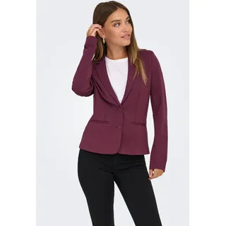 Only regular fit, Blazer aus Viskose-Mix Modell 'POPTRASH LIFE', Bordeaux, L