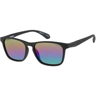 Superdry SDS 5017 Unisex-Sonnenbrille Vollrand Quadratisch Kunststoff-Gestell, schwarz