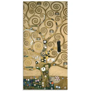 Glasbild ARTLAND "Lebensbaum. Detail, Werkvorlage", gelb (farbe bild(er): gelb), B:50cm H:125cm, Bilder, in verschiedenen Größen