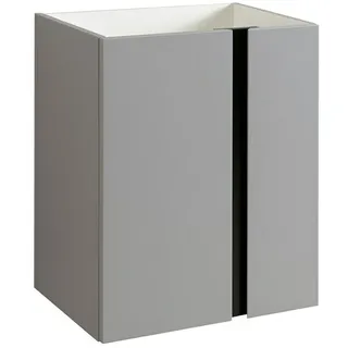 Camargue Bella Waschtischunterschrank  (B x T x H: 49 x 35 x 63 cm, Grau/Schwarz, Matt)