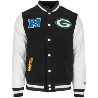 New Era Collegejacke Varsity NFL SIDELINE Green Bay Packers schwarz XXL (62/64)