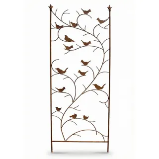 DanDiBo Ambiente Rankhilfe mit Vögel 150 x 50 cm Braun