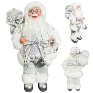 M&W DAS DESIGN Weihnachtsmann Weihnachtsmann-Figur mit Geschenksack stehende Tischdeko 32 x 18 x 8cm
