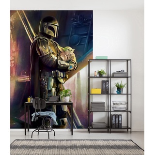 Komar Star Wars Vlies Fototapete - Mandalorian Savior - Größe: 200 x 280 cm (Breite x Höhe) - Kinderzimmer, Tapete, IADX4-019
