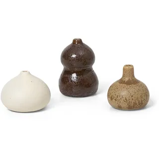 Ferm Living - Komo Minivasen, mehrfarbig (3er-Set)