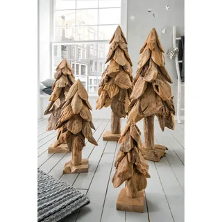 Faktorei Deko Weihnachtsbaum Teakholz, ca. 80 cm hoch