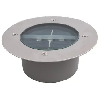 Solar-gartenleuchten Für Den Außenbereich, 4er-pack Mit 3 Led-spots, Ip65 Wasserdicht, Dekorative Rasenbeleuchtung Für Wege, Terrassen, Gärten Und Einfahrten (rund, Kaltweiß)