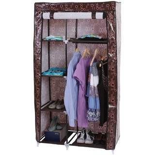 Faltschrank Campingschrank Stoffschrank Kleiderschrank 163x89x43cm