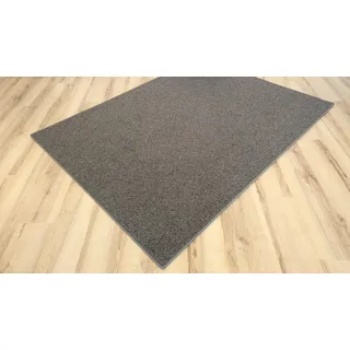 Schurwolle Teppich grau Schlinge Wolle umkettelt - Verschiedene Größen (200 x 300 cm)