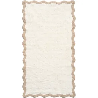 Beliani Badteppich Beige/Braun 150 x 80 cm