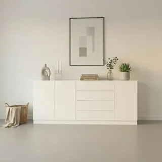 borchardt Möbel Vaasa 190 x 79 x 35 cm Weiß