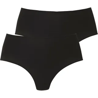 LASCANA High-Waist-String 2 St. Schwarz 32/34