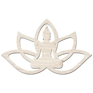 Namofactur Wandtattoo Buddha im Lotus XXL Wandtattoo