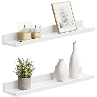 Songmics Wandregal 60 x 10 x 5 cm Weiß