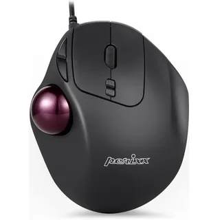 Perixx PERIMICE-517 D Ergonomische Maus mit Trackball (11567)