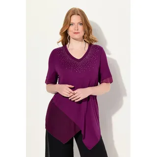 Ulla Popken Bluse in aubergine | 46-48