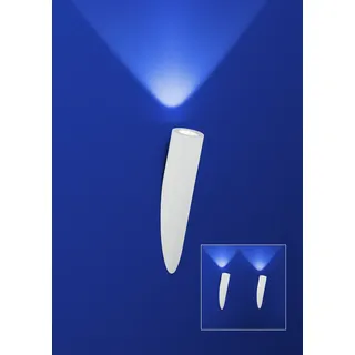 Deutsche LED Wandleuchte Weiss Fackel 5 Watt Dimmbar Industriedepot_24