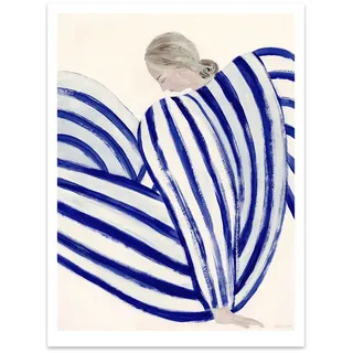 The Poster Club - Blue Stripe At Concorde von Sofia Lind, 70 x 100 cm